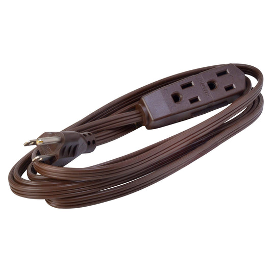 BROWN 9 FT HOUSEHOLD EXTENSION CORDS