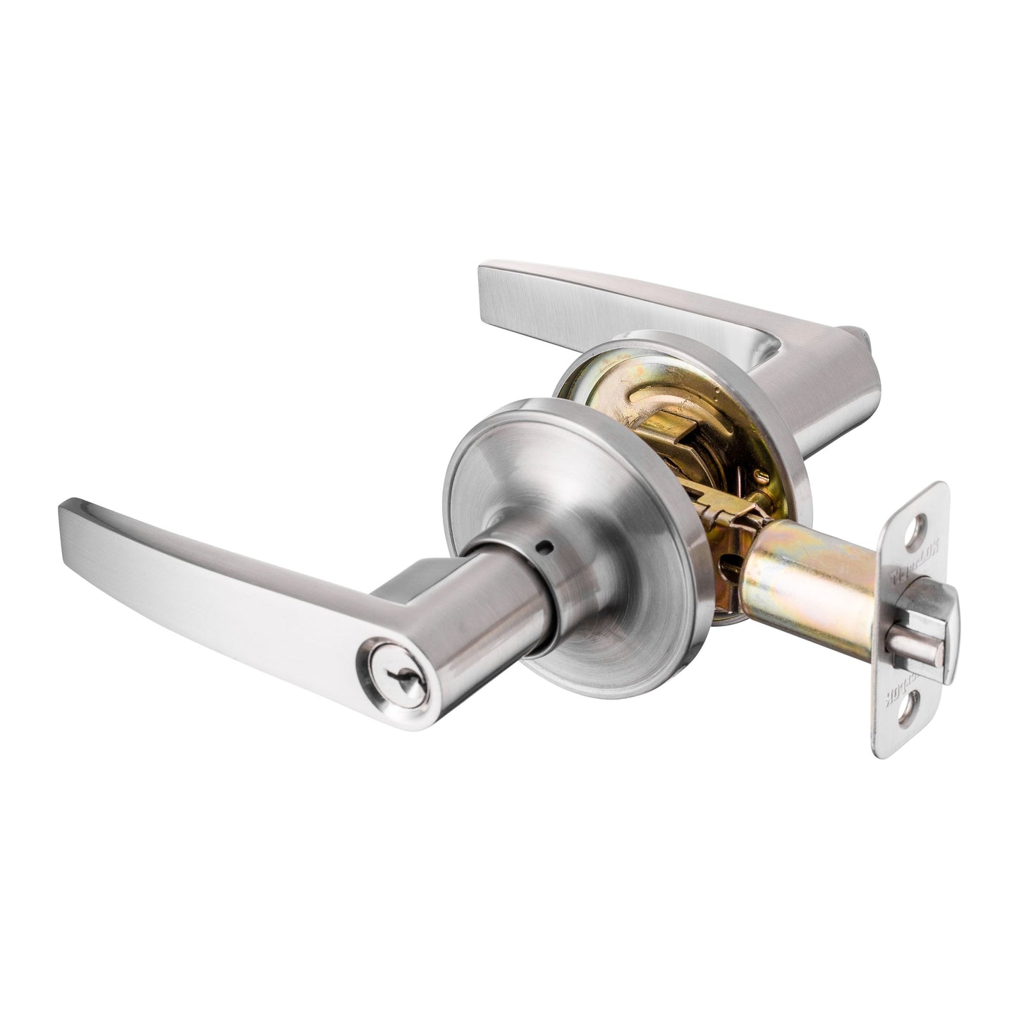 ENTRY LEVER LOCKSET - SATIN NICKEL