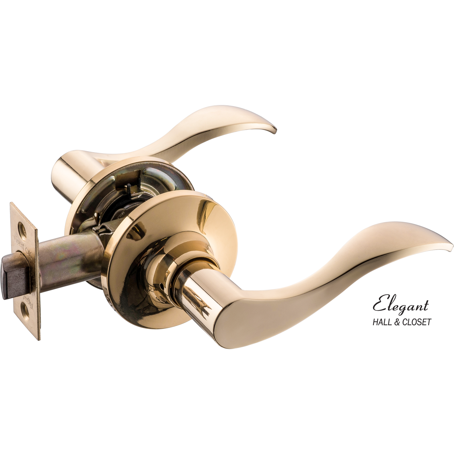 PASSAGE LEVERSET - POLISHED BRASS