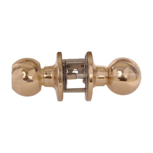 POLISHED BRASS VESTIBULE LOCKSET ROUND KNOB | US 3