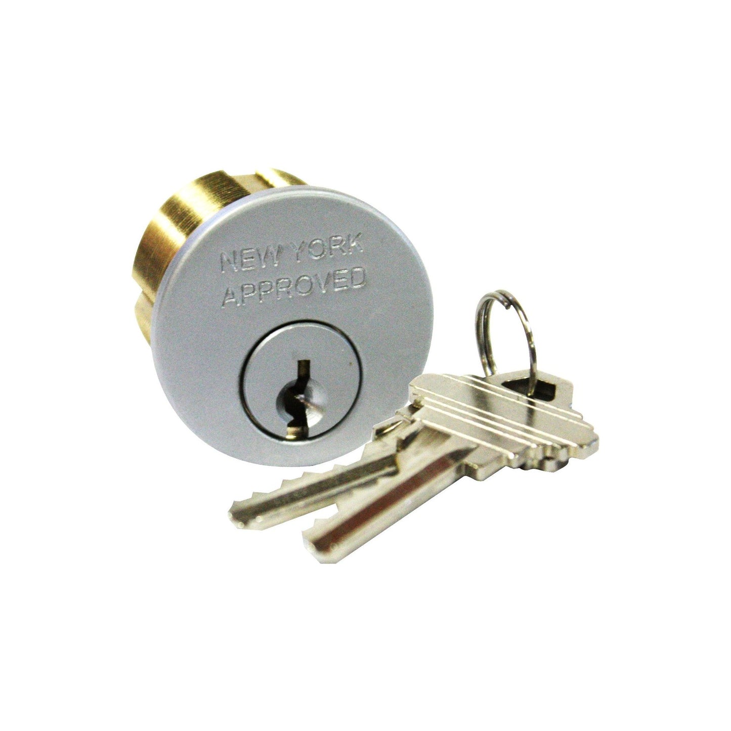 MORTISE CYLINDER 1" - SATIN CHROME
