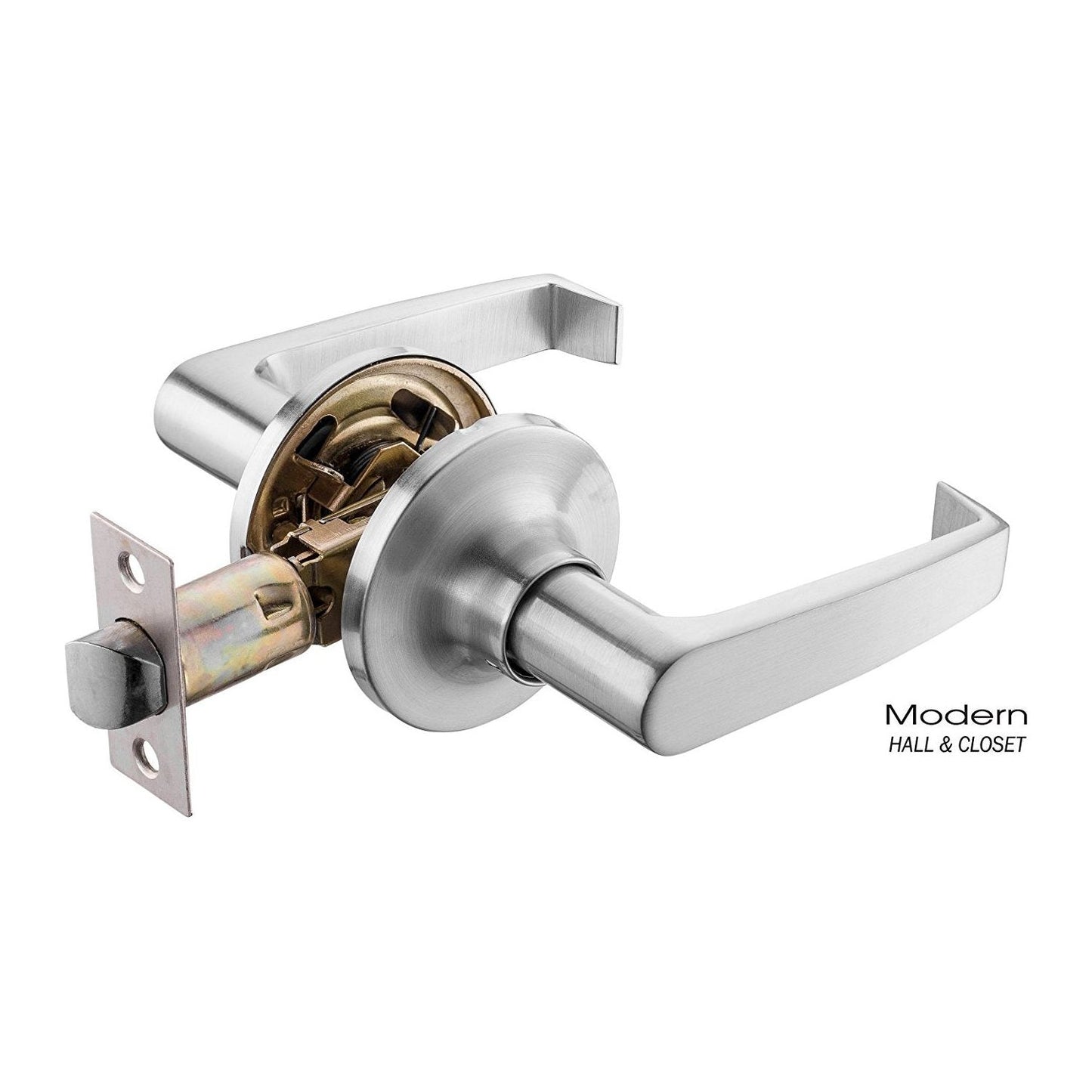 PASSAGE LEVERSET - SATIN CHROME