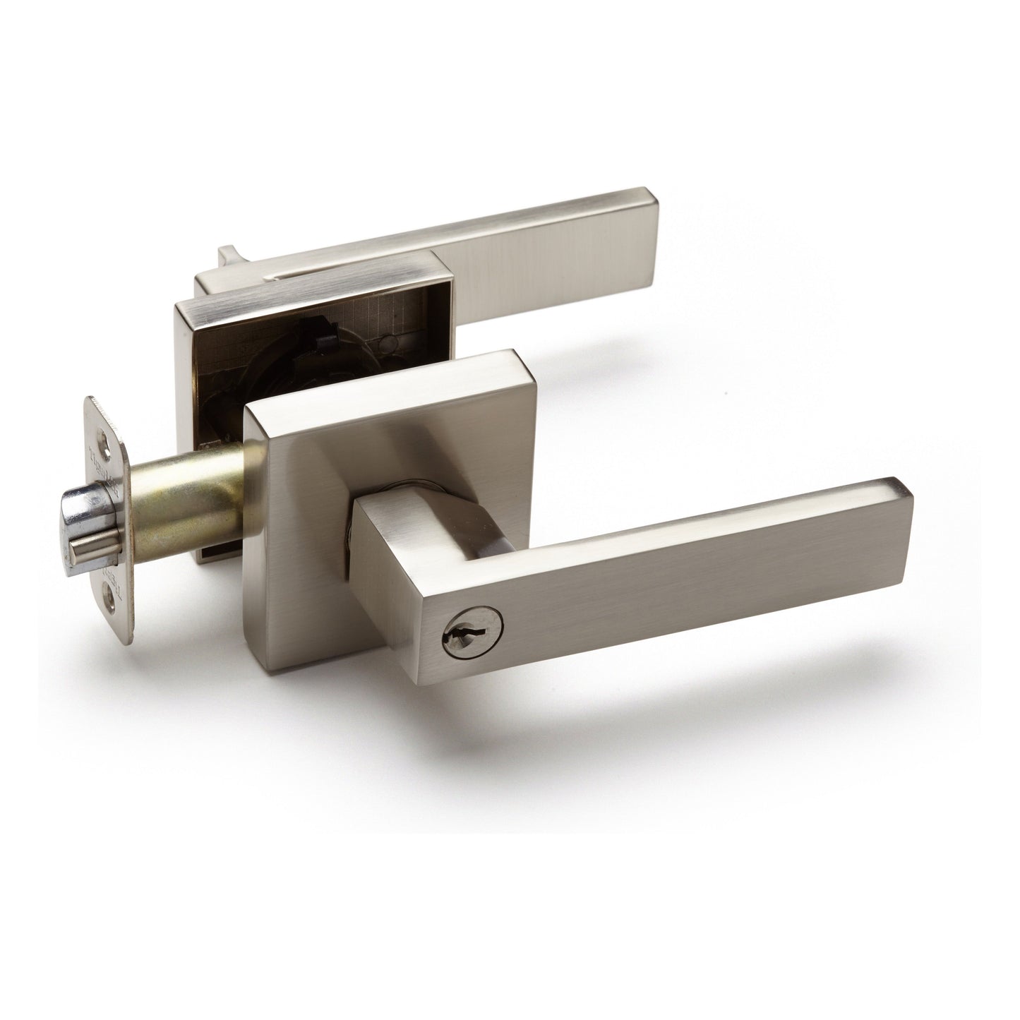 MAXIMUM SECURITY ENTRY LEVERSET - SATIN NICKEL