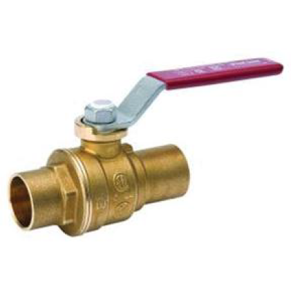 1" SWEAT BRASS BALL VALVE