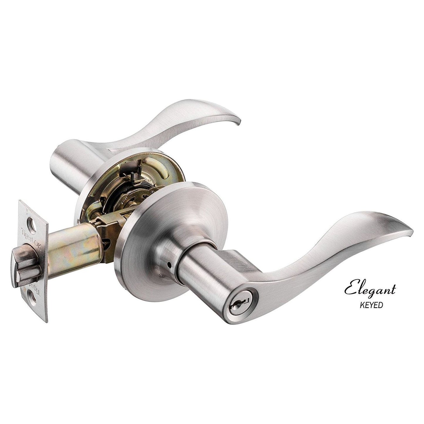 ENTRY LEVER LOCKSET - SATIN NICKEL