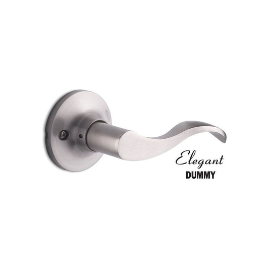 DUMMY RIGHT HAND DOOR HANDLE SATIN NICKEL (US15) | ELEGANT SERIES