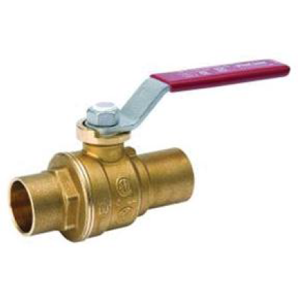 1 1/4 SWEAT BRASS BALL VALVE