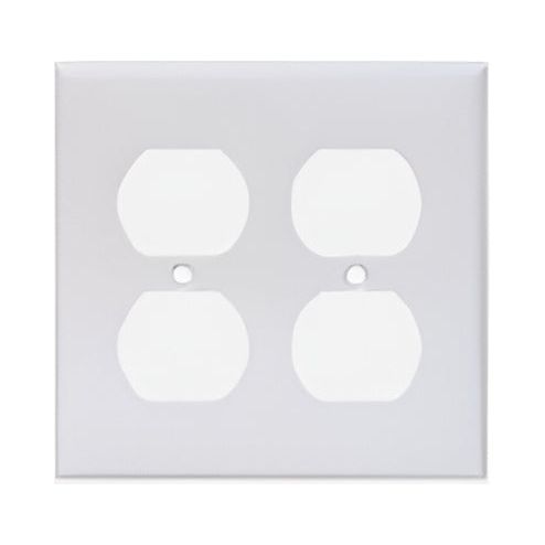 IVORY WALLPLATE 2G DUPLEX RECEPTACLE THERMOSET | BOX